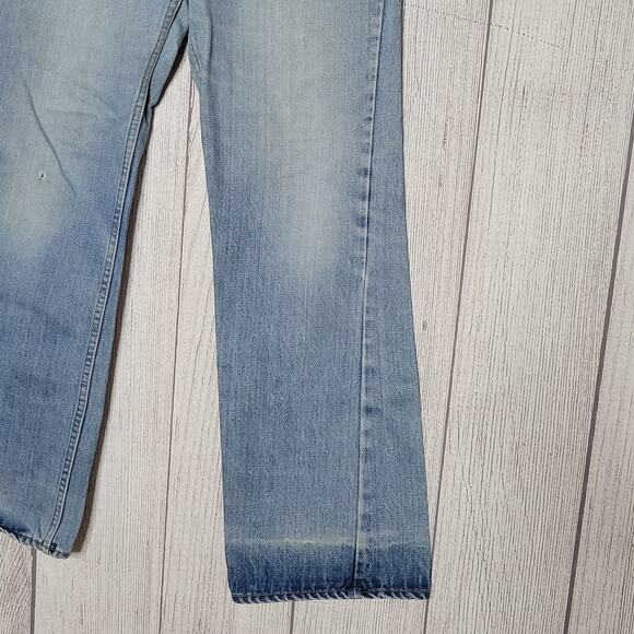 Vintage Levi's 1970s 517 Bootcut Light Wash Jeans, SZ 34x32 - Picture 4 of 11